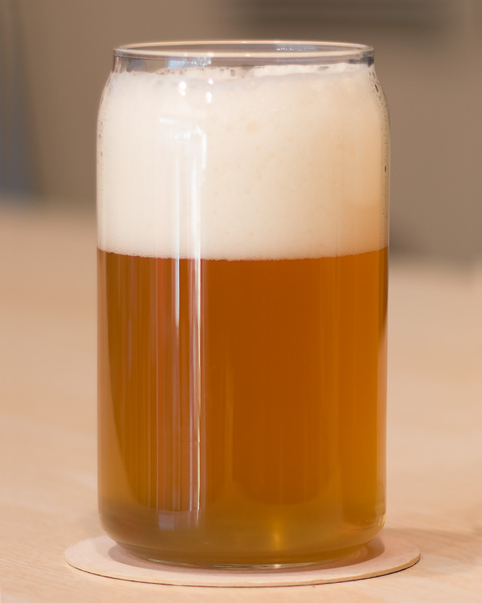 Flaming Hops beer in a glass